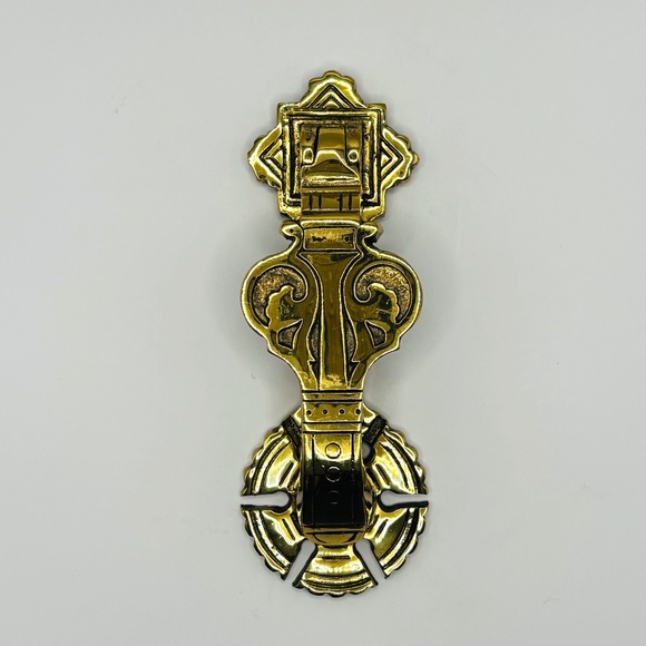 Heavy Brass Victorian Doorknocker - Frederick & Sons #405 - Picture 1 of 13